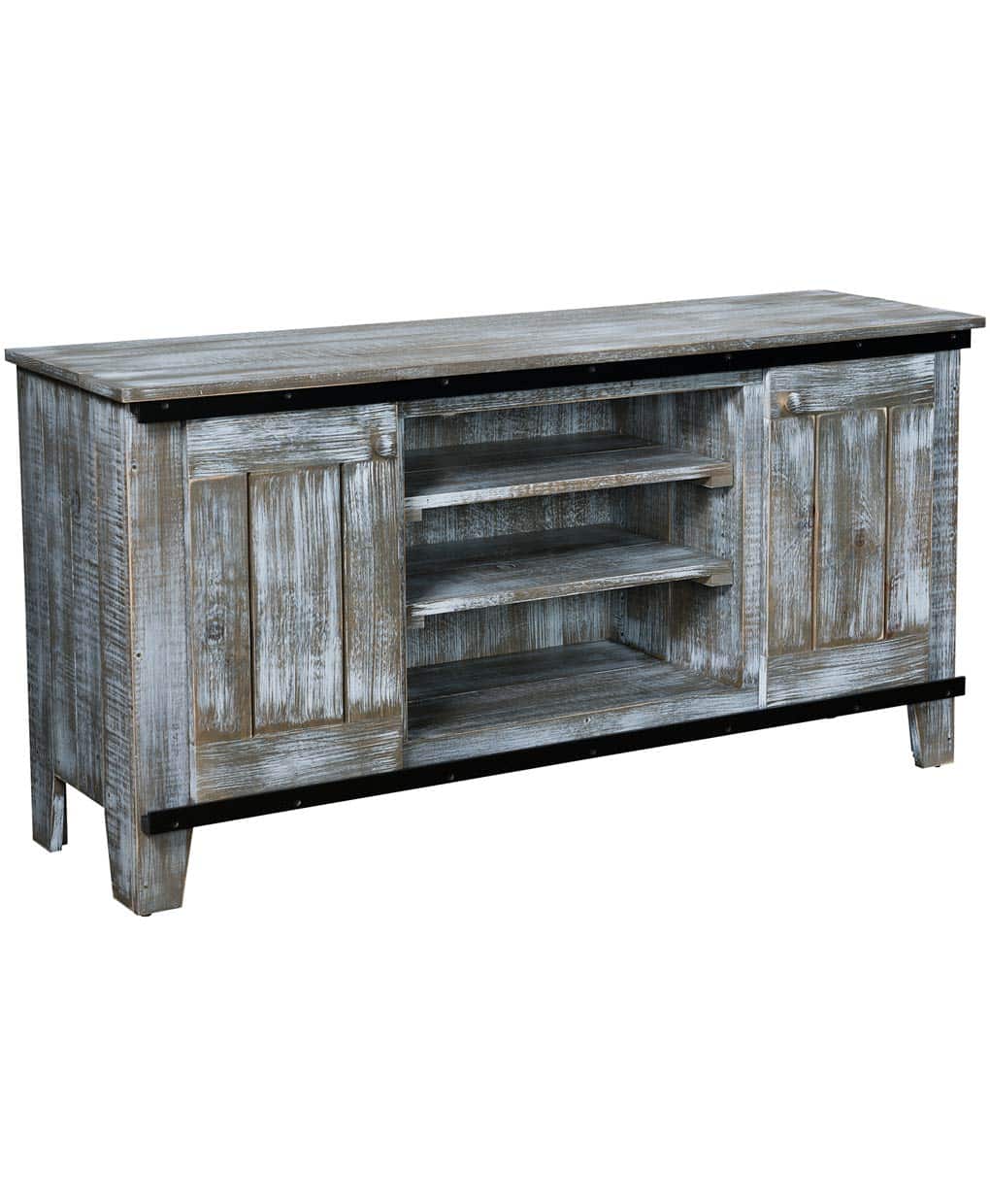 Gold Mine Pine Tulsa TV Cabinet [Standard Wooden Doors]