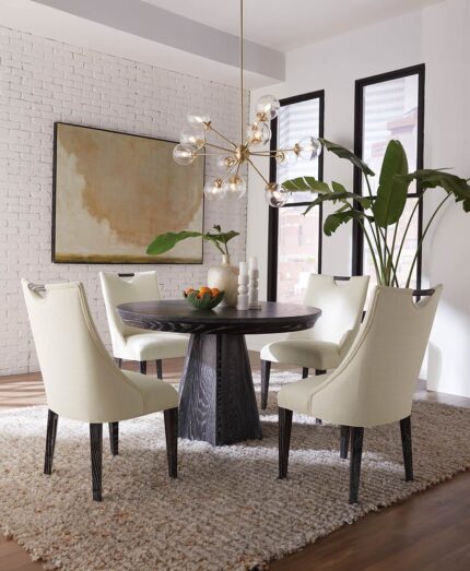 Amish Brogan Pedestal Table with Westal Chairs