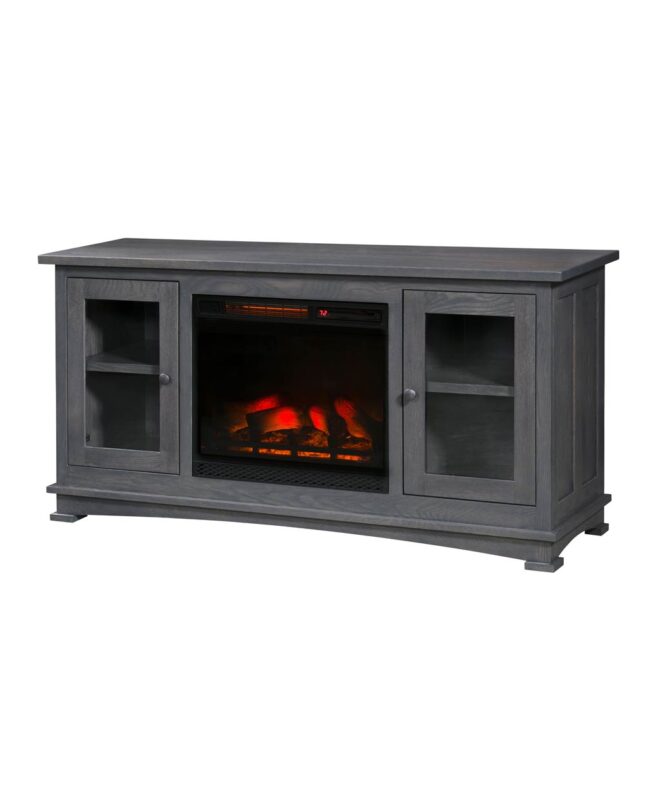 Amish made Kenwood TV Console with Fireplace