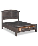 Bay Pointe Panel Bed [Footboard Storage Opened]