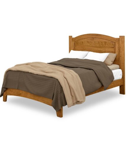 Carlston Panel Bed [Sap Cherry with a Medium Walnut finish]