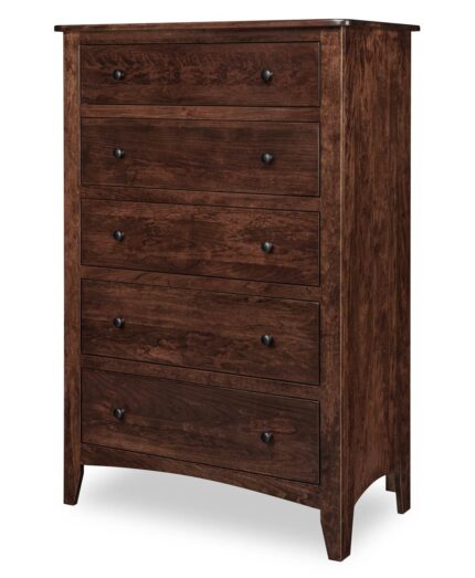 Carlston Tall Chest [Sap Cherry with a Manchester finish]