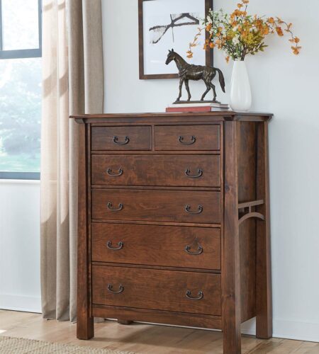 Artesa 6 Drawer Chest [JRA-040, Rustic Cherry with a Michael's Cherry stain, Amish Direct Furniture]