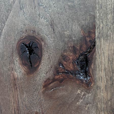 Only Fill Large Knot Holes in Wood