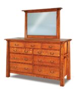 Artesa 9 Drawer Dresser with Optional JRA-030 Mirror