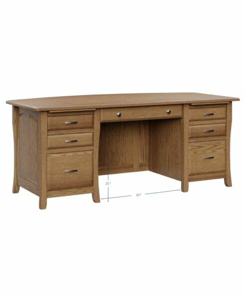 Amish Berkley Executive Desk [Dimensions]
