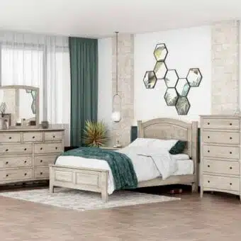 Carlston Amish Bedroom Set [Sap Cherry with a Mineral finish]