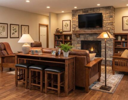 Amish Century Mission Counter Height Sofa Table