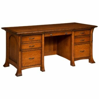 Breckenridge Wall Desk with unfinished Back [LA-BRG-3068-DP]