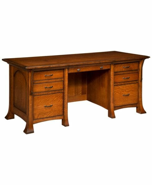 Breckenridge Wall Desk with unfinished Back [LA-BRG-3068-DP]