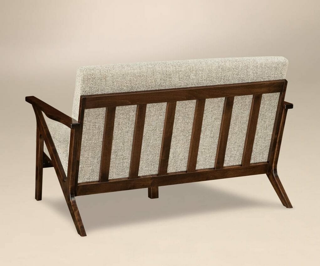 Amish made Malaya Loveseat [Back Detail]