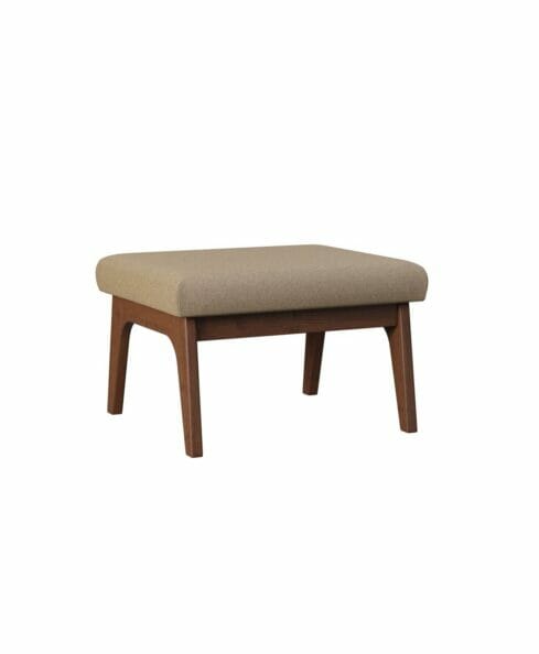 Amish Malaya Footstool [Normal standard fabric and Brown Maple wood with a Earthtone stain]