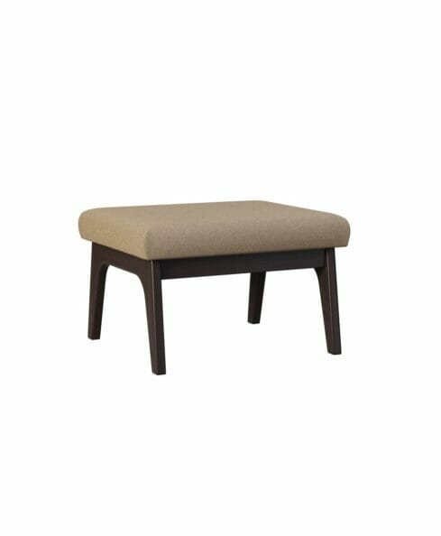 Amish Malaya Footstool [Normal standard fabric and Brown Maple wood with a Onyx stain]