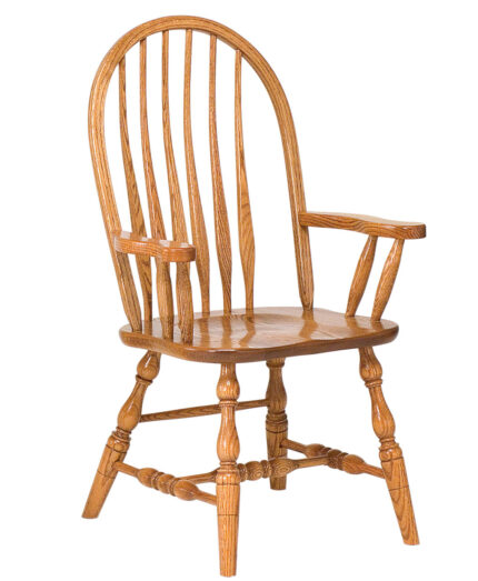 Bent Feather Bow Amish Dining Chair [Arm]