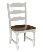 Fargo Amish Chair [Side chair shown in Brown Maple with RNC-1091 Accessible Beige; seat with SP-166 Weathered Tree Bark stain.]