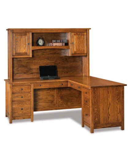 Amish Centennial L-Desk with Hutch