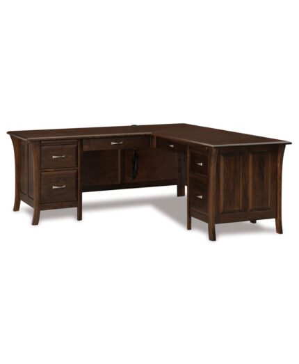 Amish Ensenada 6 Drawer Corner L-Desk [FVD-7878L-EN]