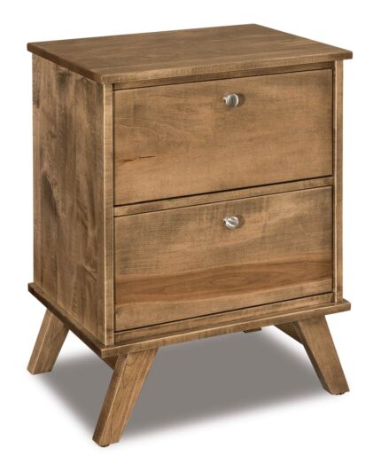 Liberty 2 Drawer Nightstand [Brown Maple with a Sandstone stain]