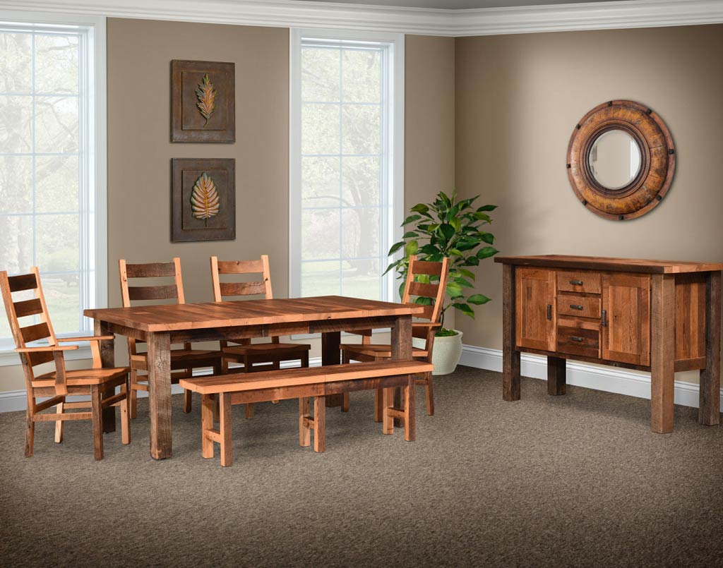 Almanzo Barnwood Dining Collection