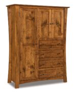 Amish Matison Chifferobe [Shown in Rustic Quartersawn White Oak with a Lite Asbury finish]
