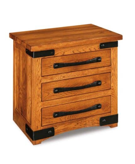 Amish Orewood 3 Drawer Nightstand