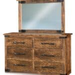 Orewood 7 Drawer Dresser shown with optional JROW-045 Mirror