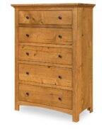 Canton Short Chest [W-022] Shown in Rustic Quartersawn White Oak with a Medium Walnut Finish