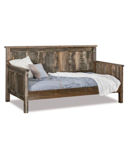 Amish Dumont Day Bed [Shown in Rustic Rough Sawn Brown Maple with Bel Air stain 10 sheen]