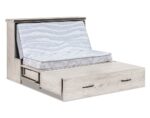 6" Mission Mobile Murphy Bed [Trifold mattress opening up]