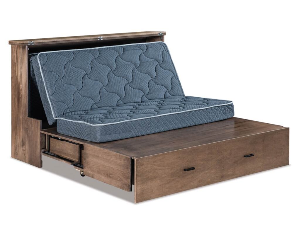 Concord Mobile Murphy Bed [Trifold mattress opening up]