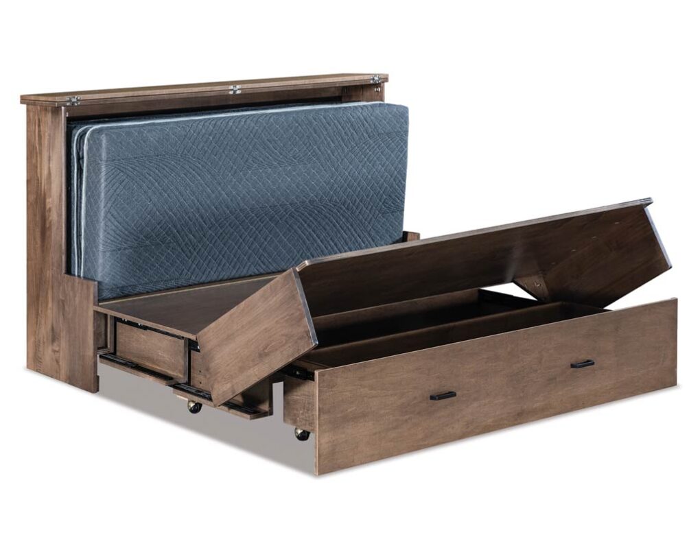 Concord Mobile Murphy Bed [Front folded open]