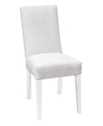 Amish Winona Chair [Brown Maple with a White Paint and 33-58 Fabric]