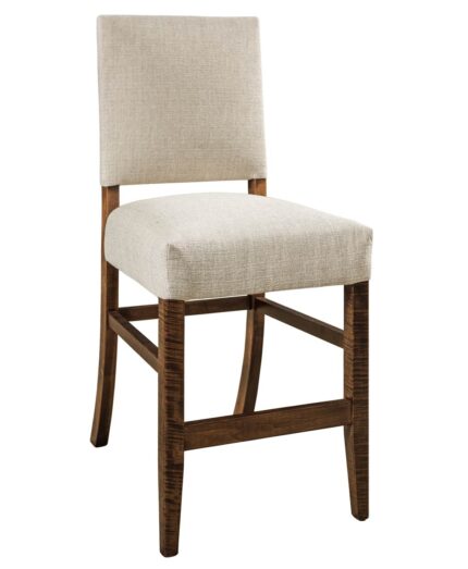 Canaan Amish Upholstered Bar Stool [Stationary]
