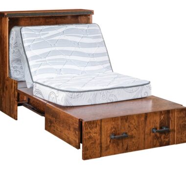 Glenwood Mobile Murphy Bed [Trifold mattress opening up]