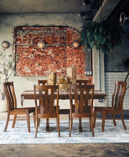 Amish Willow Chairs with Sadie Trestle Table