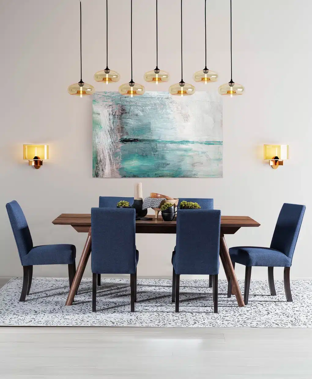 Amish Winona Chairs and Linwood Leg Table