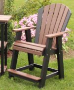 Amish Poly 20" Classic Counter Chair [Shown in Black and Tudor Brown]