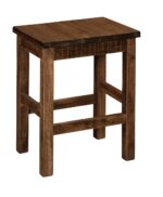 Amish Alto Bar Stool [Shown in Rough Sawn Maple with an Almond finish]