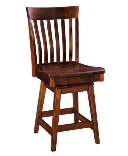 Amish Chandler Swivel Bar Stool