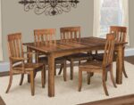 Amish Oakland Dining Chairs and Heidi Leg Table