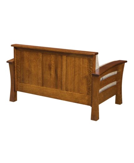 Amish Barrington Stationary Loveseat [Back Detail]