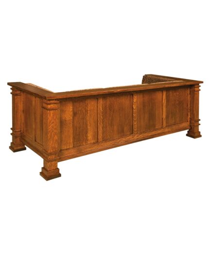 Amish Diamond Panel Sofa [Solid Back Detail]