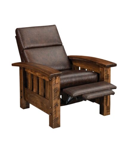 Amish Houston Roughsawn Recliner [Initial Recline]