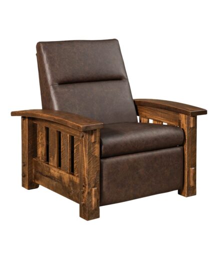 Amish Houston Roughsawn Wallhugger Recliner