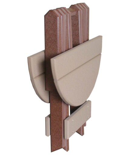 Poly Round Folding End Table [Folded]