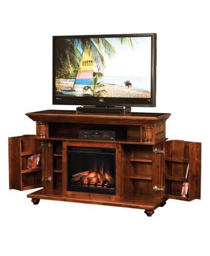 Amish Bryant Fireplace Entertainment Center [Inside Details]