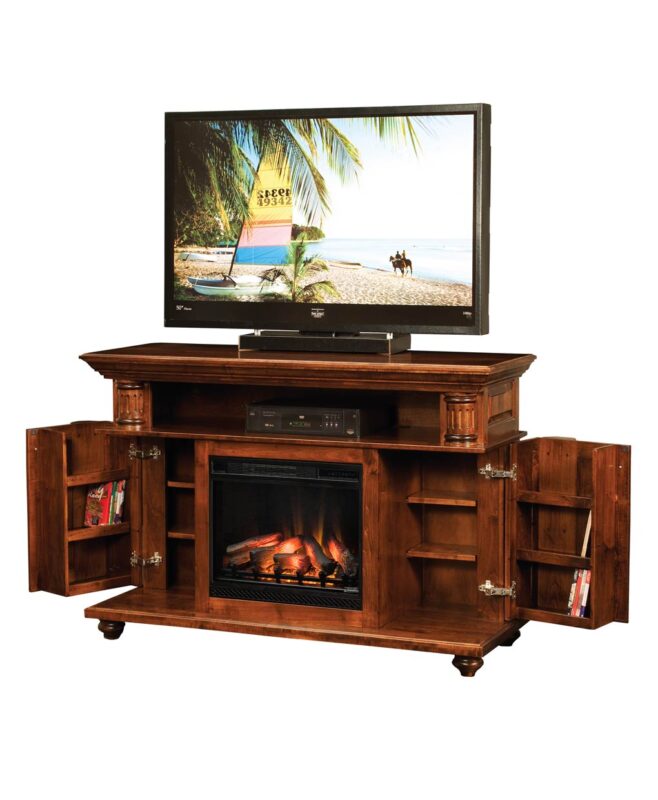 Amish Bryant Fireplace Entertainment Center [Inside Details]