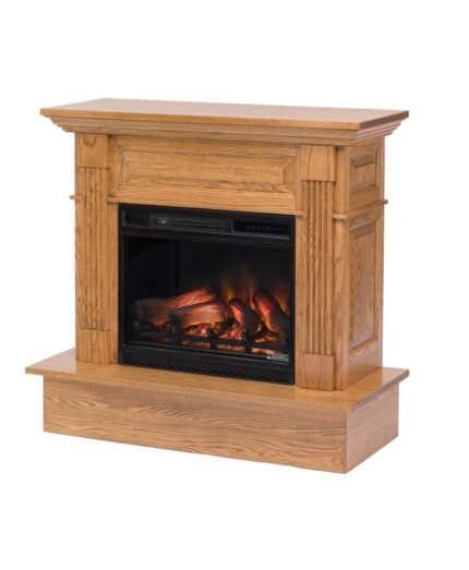 Charleston Wall Fireplace [Red Oak with Medium Walnut stain]
