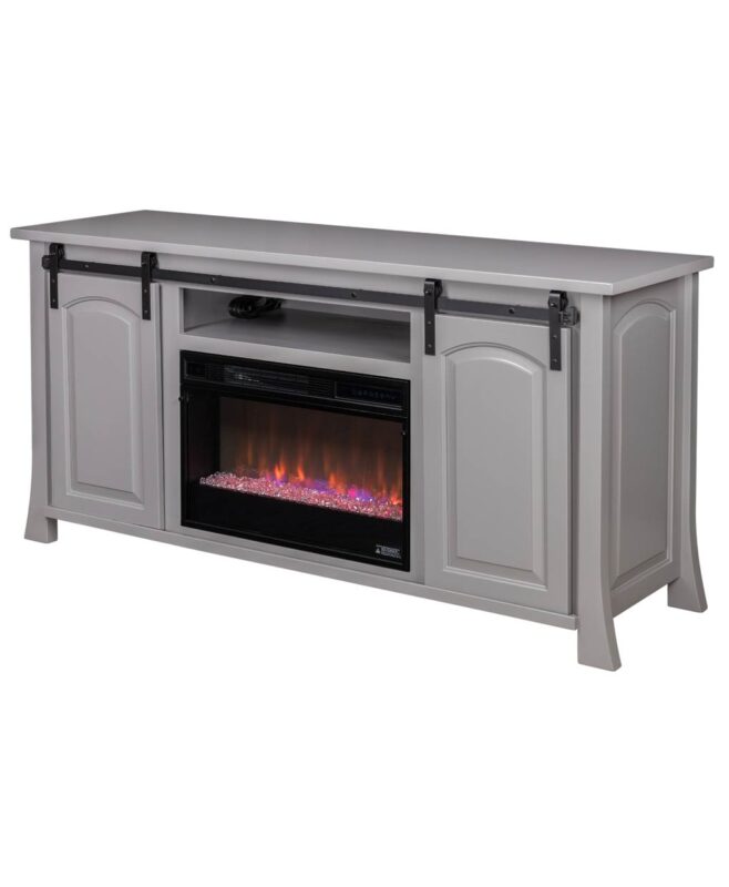 Amish Conrad Fireplace Entertainment Center [Doors on Sides]