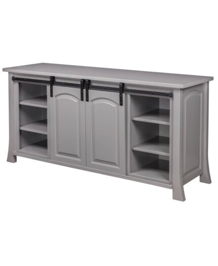 Amish Conrad Fireplace Entertainment Center [Doors in Middle]